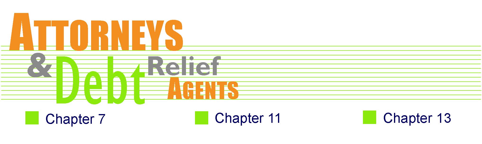 Attorneys and debt relief agents.